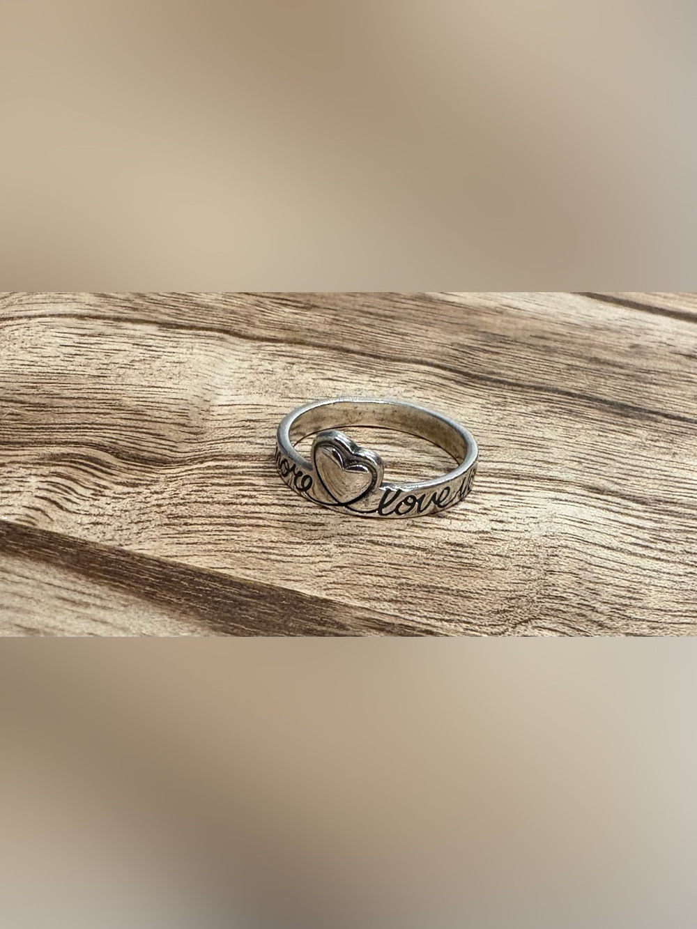 James Avery Silver Heart Love Band - Silver